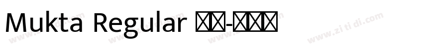 Mukta Regular 普通字体转换